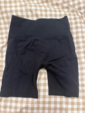 Black High-Waist Women's Shorts